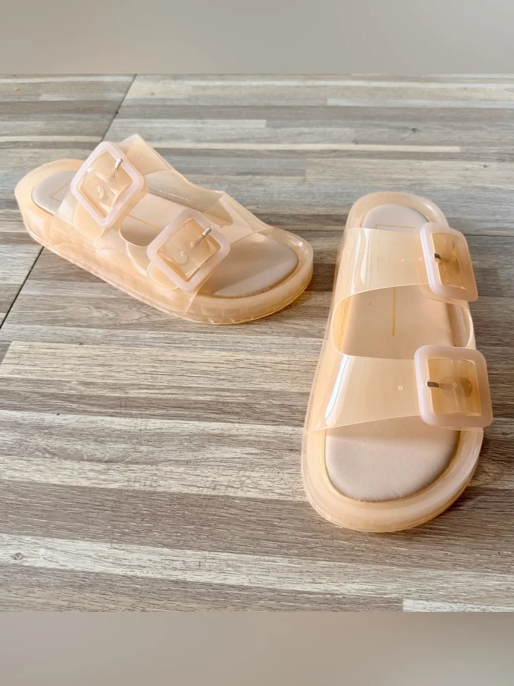 Dolce Vita Julio jelly slide slip-on sandals, women’s size 6 NWOT